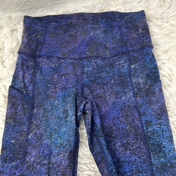 Lululemon Fast and Free High-Rise Crop *Non-Reflective Nulux Polar Lights Blue - Picture 2 of 5